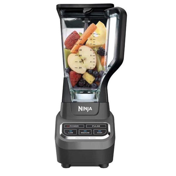 Ninja BL610 Professional 72 Oz Countertop Blender with 1000-Watt Base and Total Crushing Technology for-Smoothies, Ice and Frozen Fruit, Black