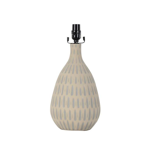 Large Retro Pattern Ceramic Table Lamp Base Gray (Includes Energy Efficient Bulb)- Project 62™