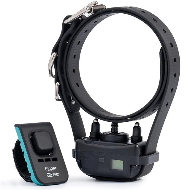 Educator BarkLess Pro Anti-Bark Dog Collar, Rechargeable Waterproof, Odorproof Training Collar with Adjustable Sensitivity and Stimulation Level, Includes Finger Clicker, for Small Medium Large Dogs