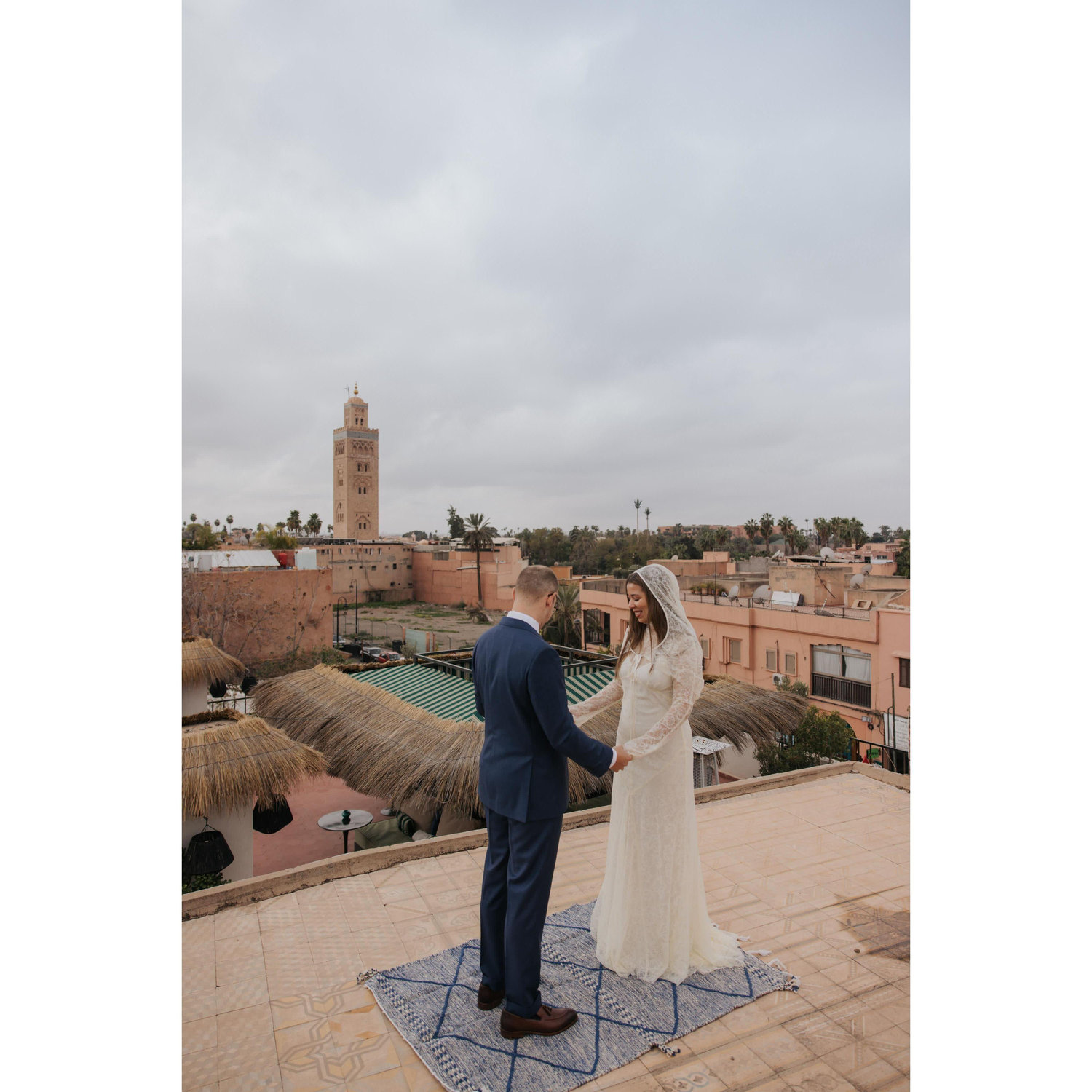 Exchanging our vows in a private ceremony overlooking the Medina
