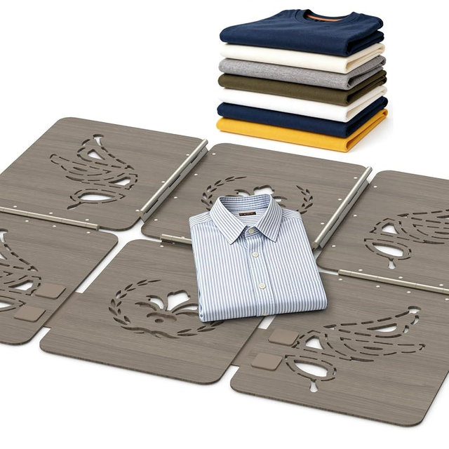 BoxLegend Shirt Folder Wooden Clothes Folding Board - No Bend, Gentle on Clothes, Eco-Friendly Laundry Folding Board for T Shirts, Pants, Sweaters & Delicates