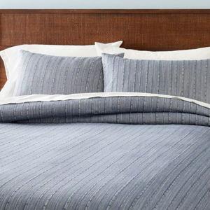 3pc Washed Loop Stripe Duvet Cover Bedding Set Full/Queen - Hearth & Hand™ with Magnolia