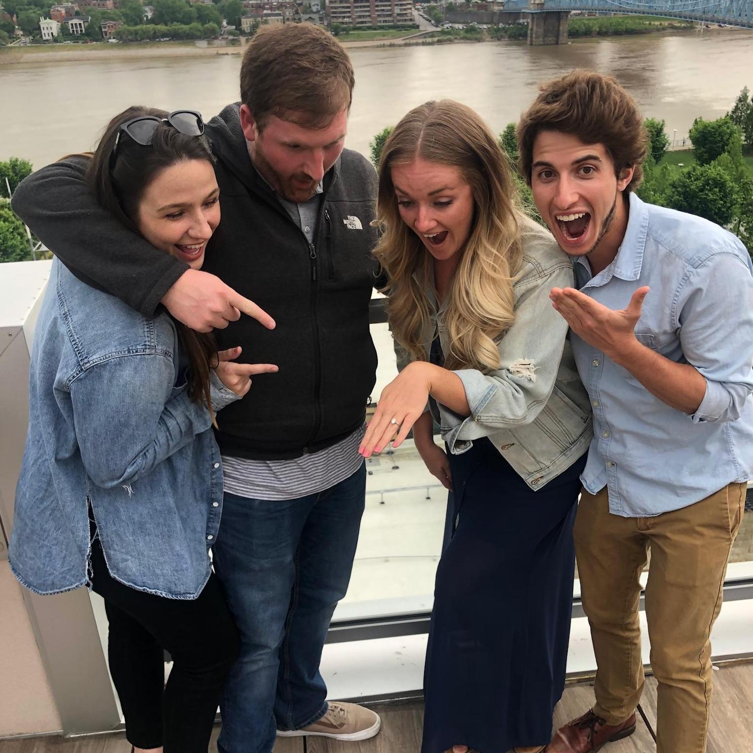 Engagement surprise party.