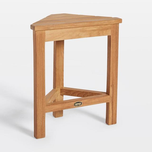 Teak Corner Shower Bench