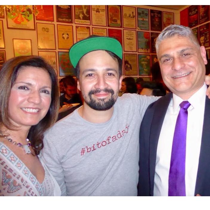 Hangin with Lin Miranda and Alejandra!