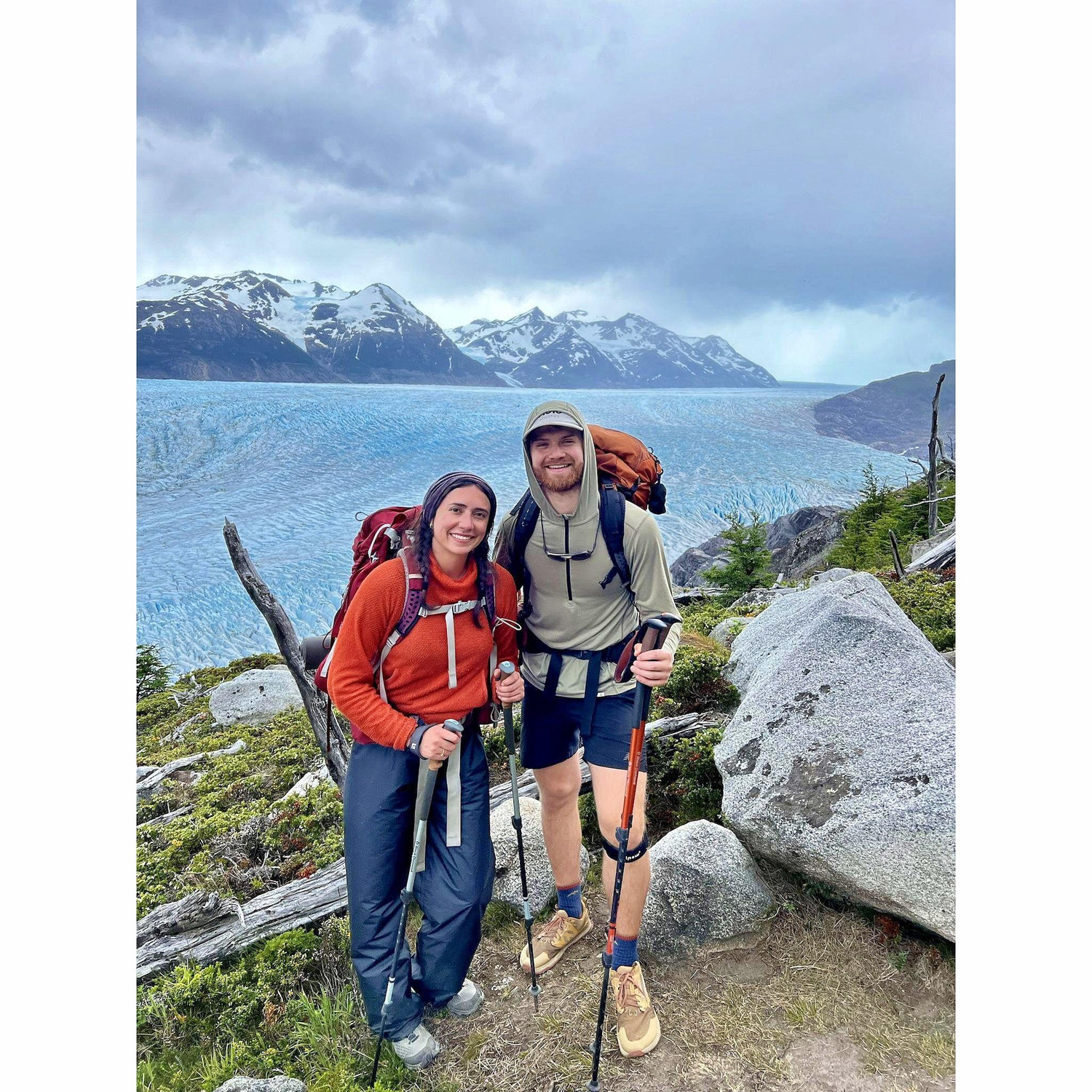 Backpacking in Patagonia.