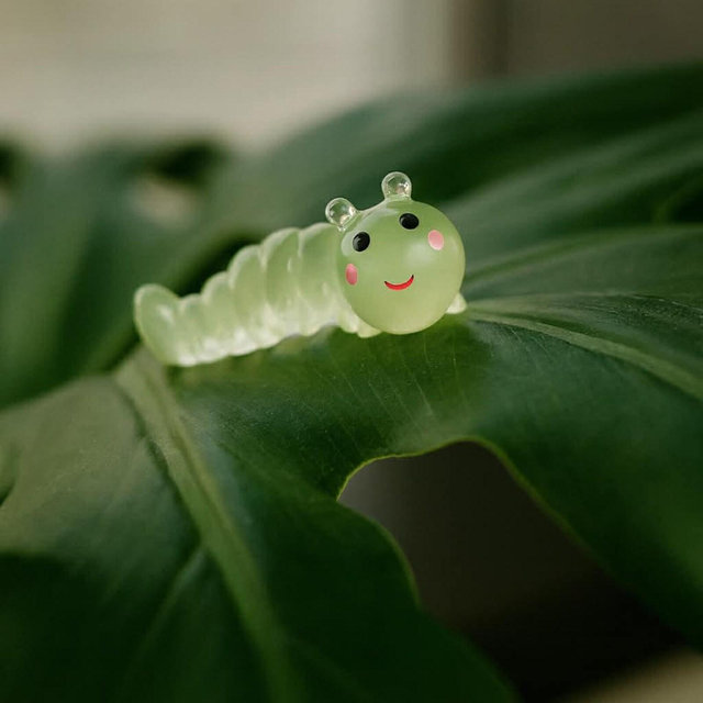 Glow in the Dark Large Caterpillar Plant Magnet - Plant Buddy