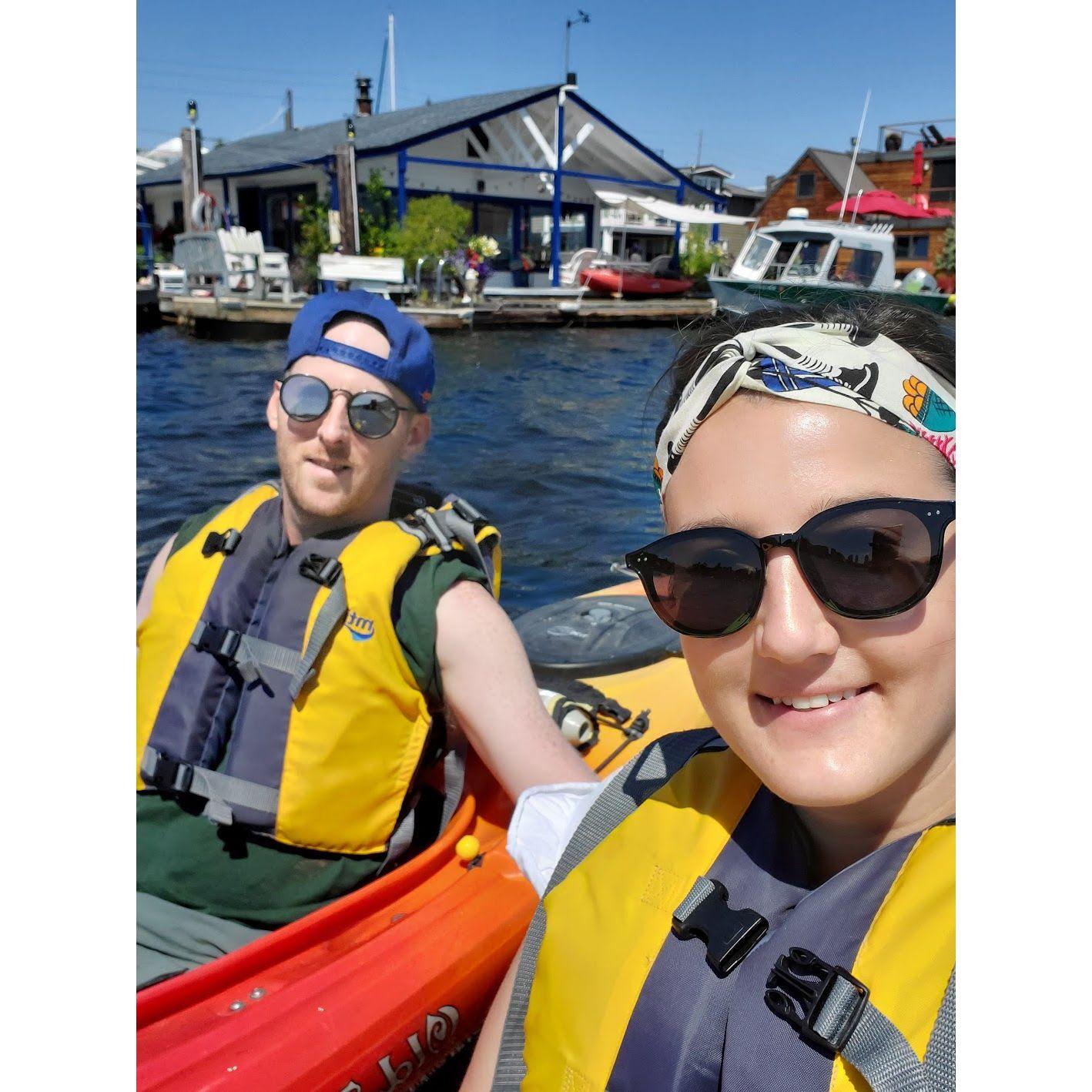 Kayaking Seattle's Lake Union, July 2021