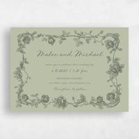 Green Wedding Invitation - Spina Landscape