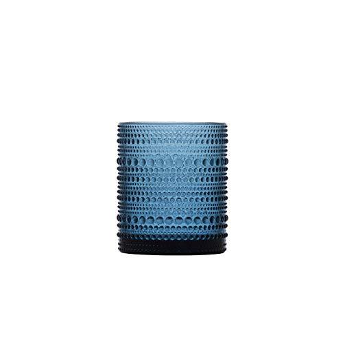 D&V By Fortessa Jupiter Double Old Fashion Glass, 10 Ounce (Cornflower)