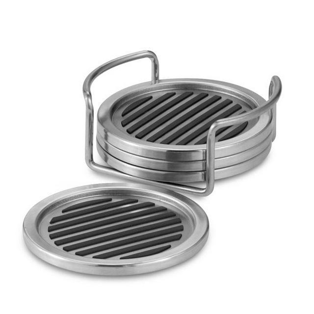 InterDesign® Coasters With Holder (Set of 4)