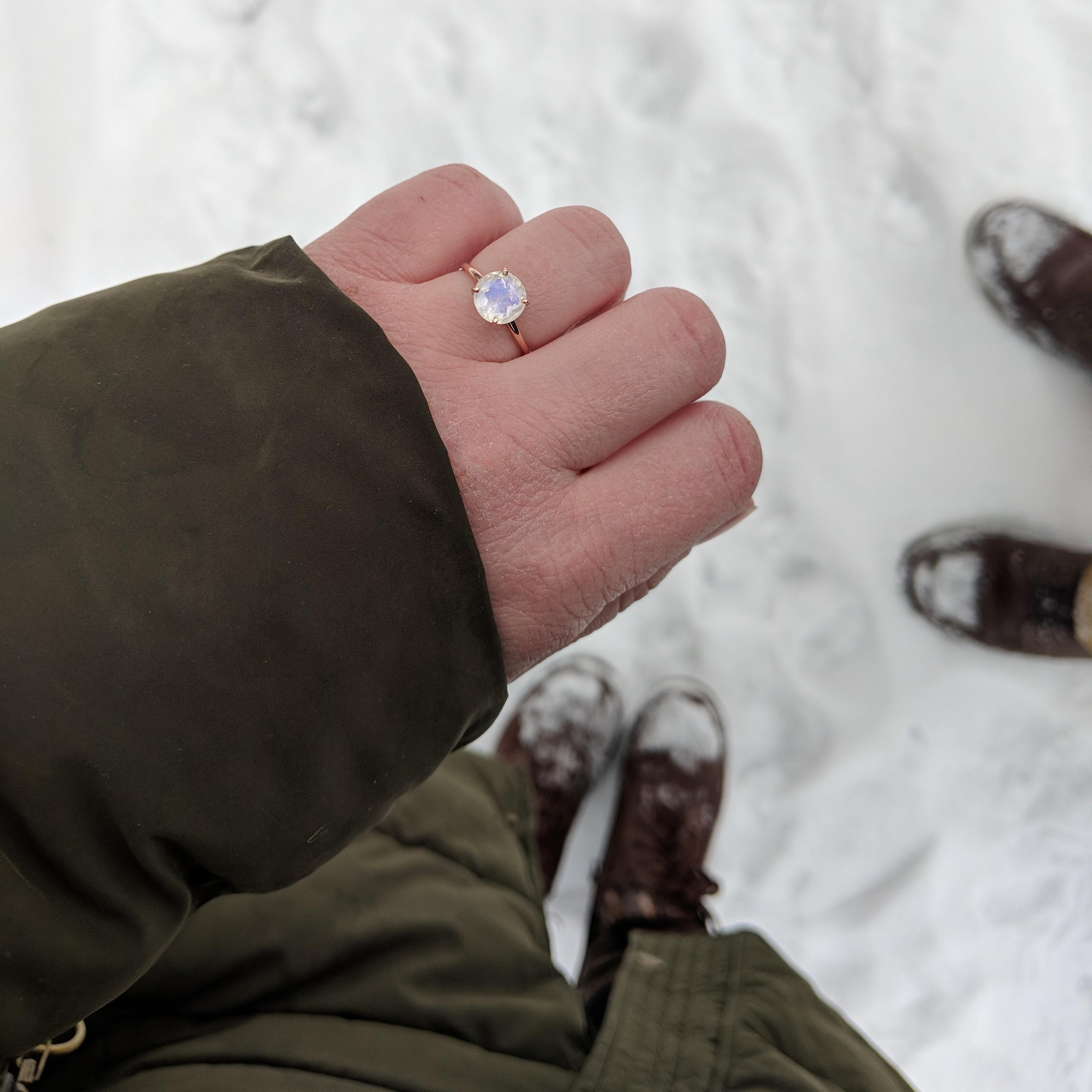 December 24th, 2017:
This was taken moments after Emilio proposed to Samantha on the first trail they hiked on when they moved to Traverse City!