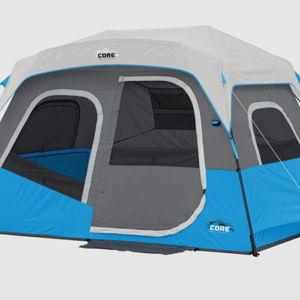 6 Person Lighted Instant Cabin Tent