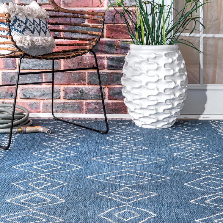 nuLOOM Serna Outdoor Area Rug, 6' 3 x 9