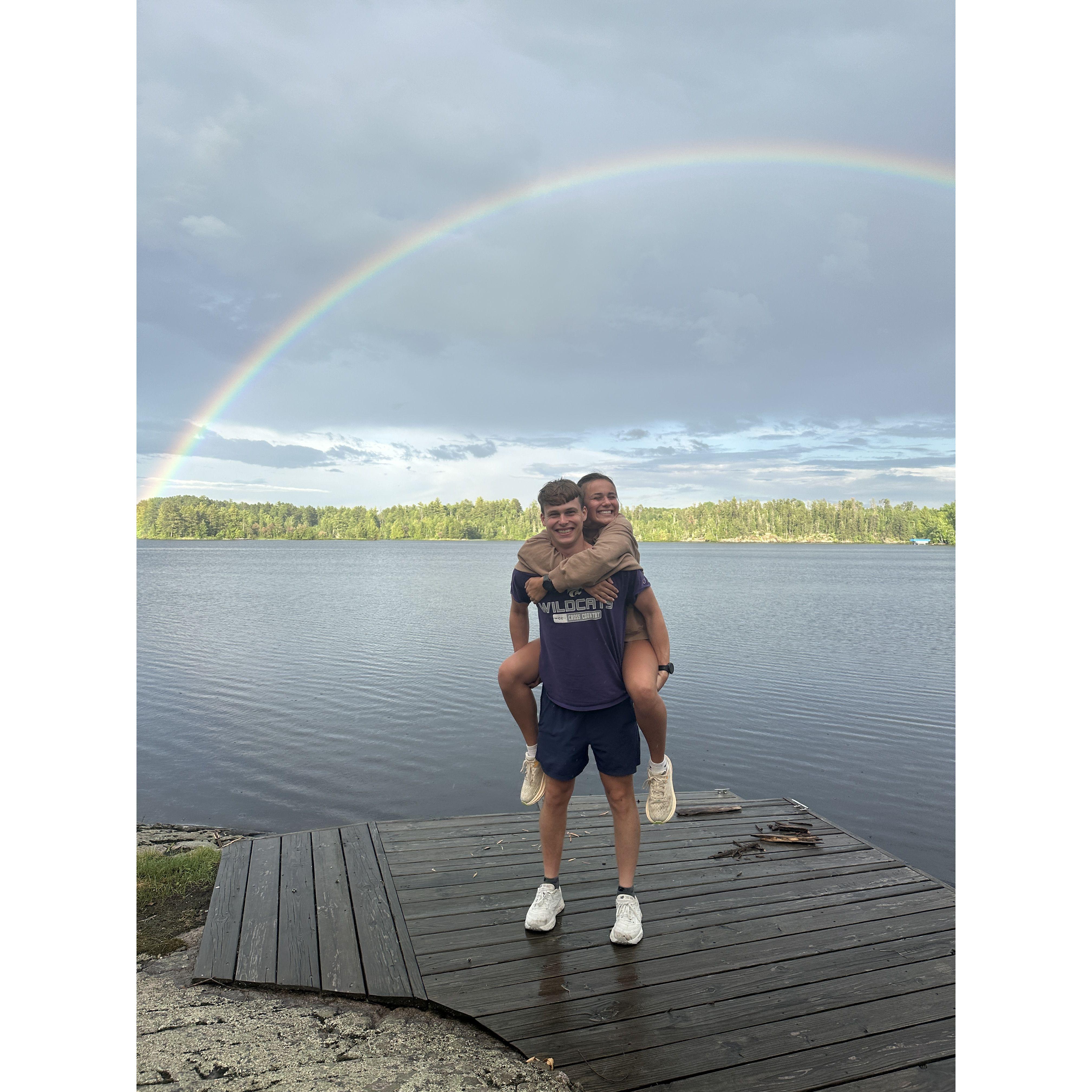 The day before we got engaged!!!! Ely, Minnesota