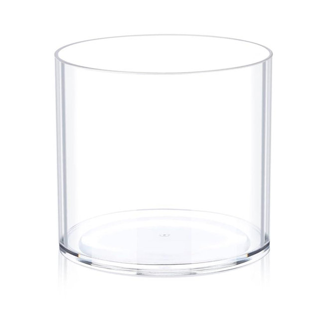 6" Wide Plastic Flower Vase Centerpiece for Weddings and Home Decor
