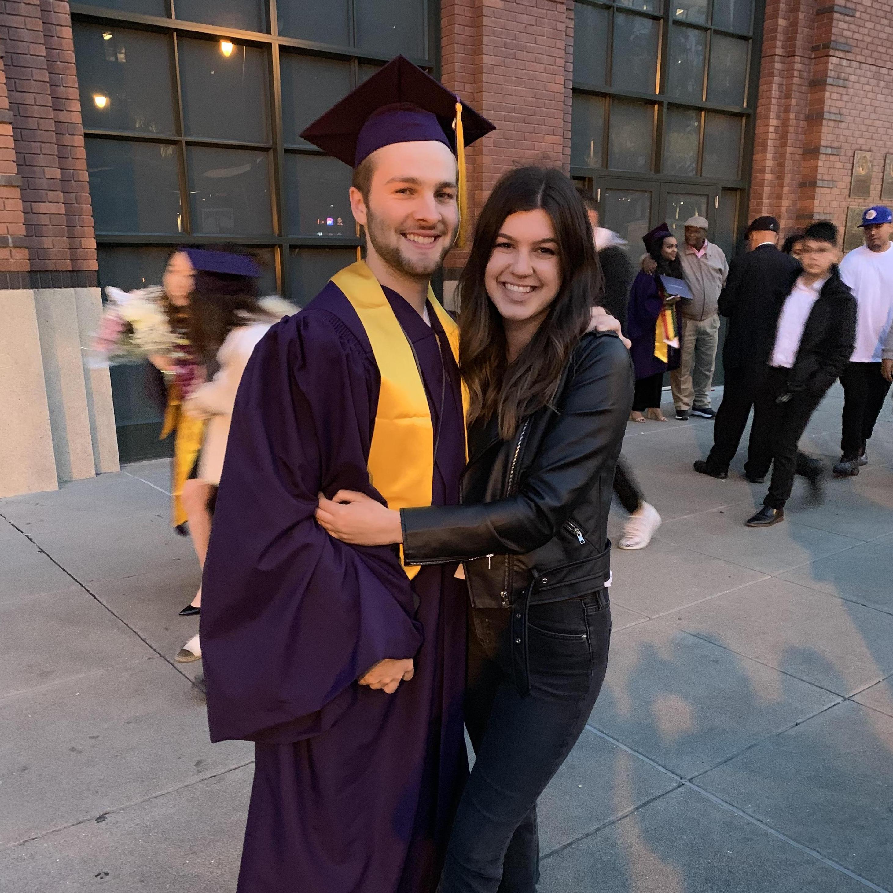 Dakota's graduation at Oracle Park