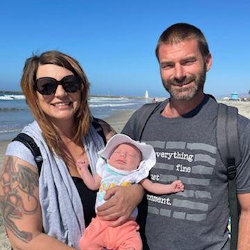 Oceanside with 2 month old Sophie 2022