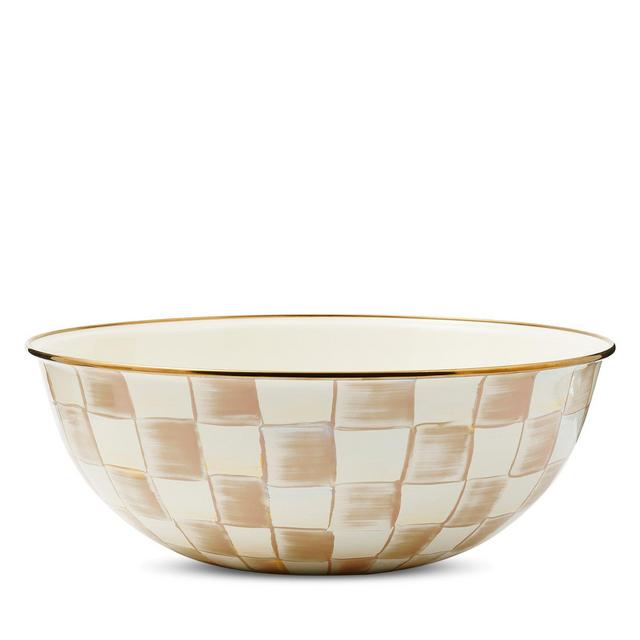 Mackenzie-Childs Mocha Check Extra Large Everyday Bowl