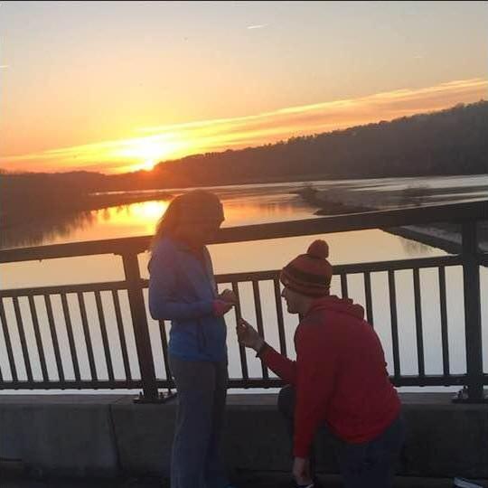 I almost ruined his proposal because I noticed a purchase from a ring store. He still managed to surprise me though!