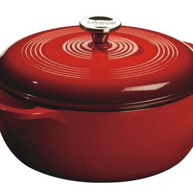 Target- Lodge 6qt Cast Iron Enamel Dutch Oven