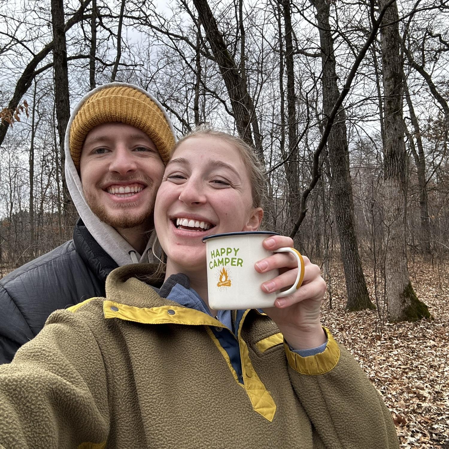 A rare camping trip in February