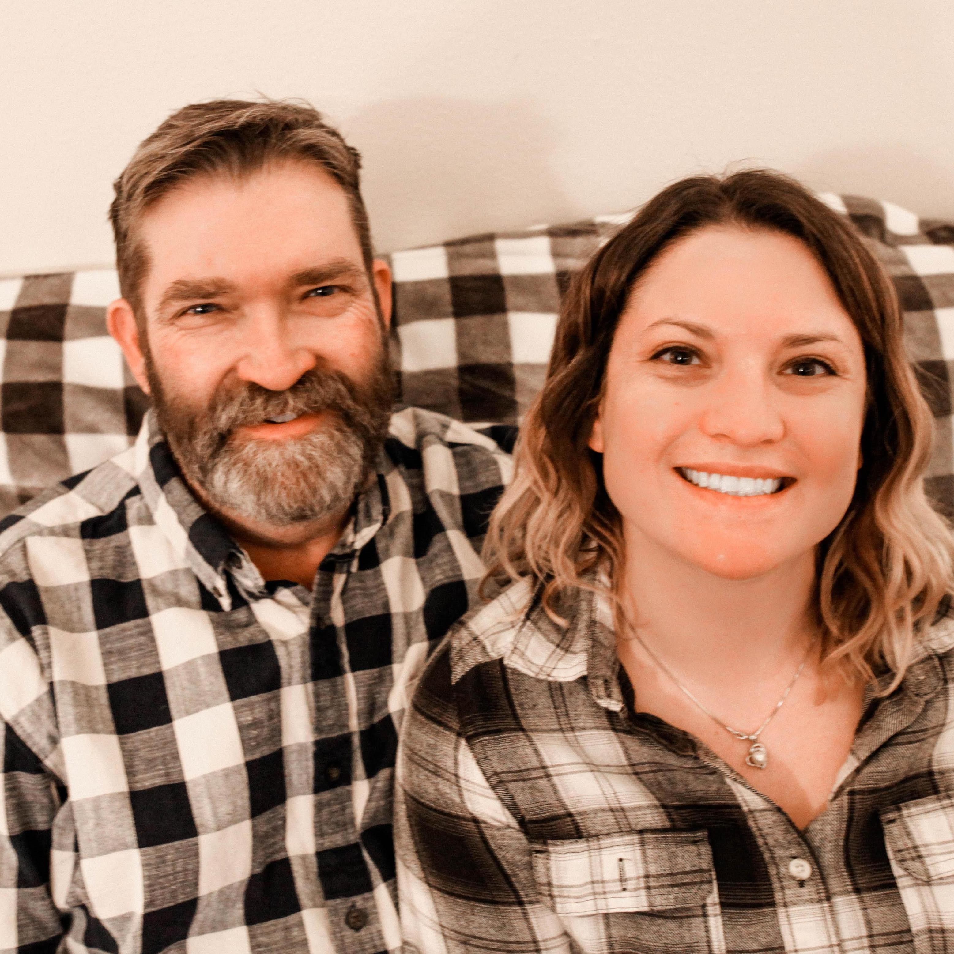 We had to match the couch blanket. I love you Dad!