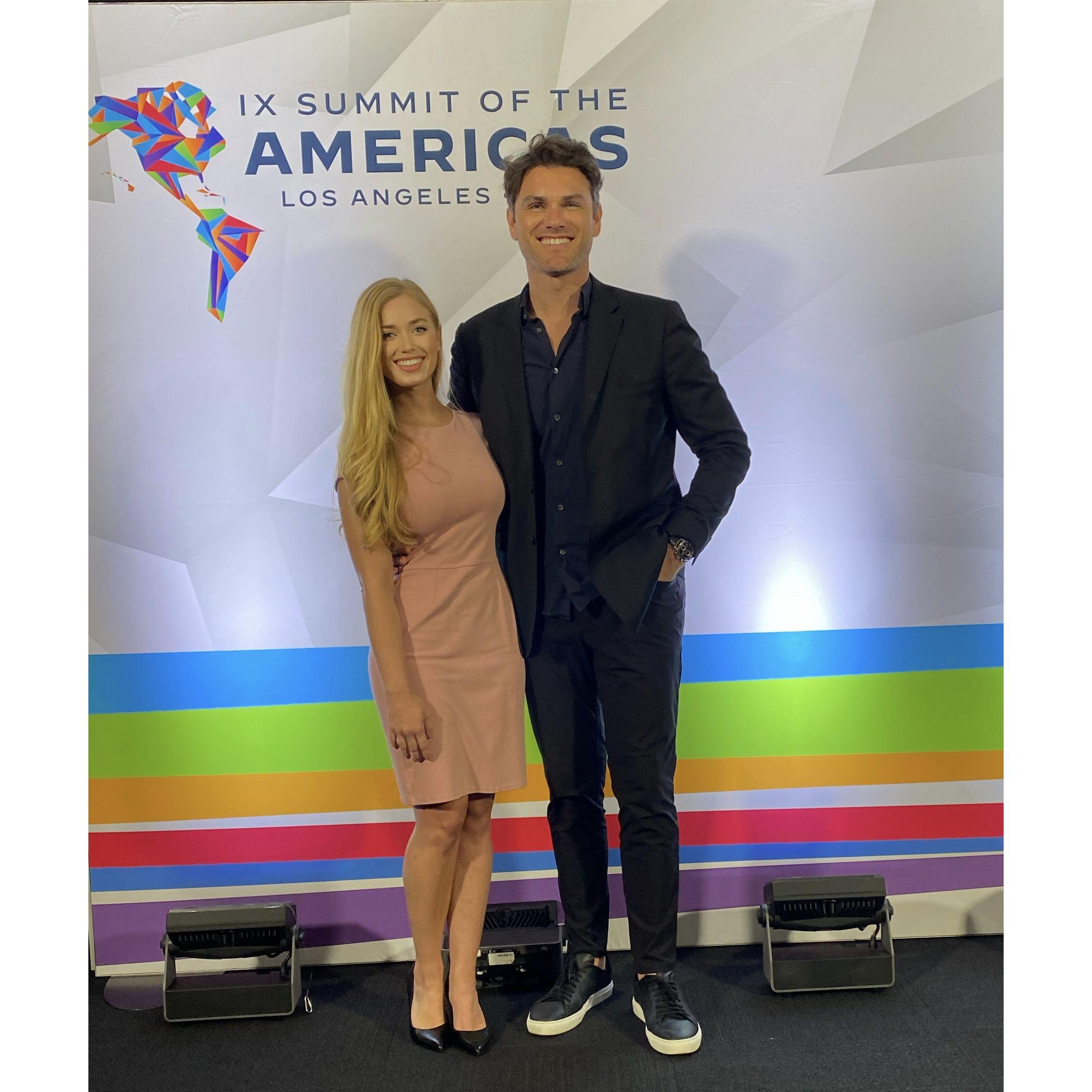 Josh brings Bri to all of his gallery events, so naturally Bri had to bring Josh to the Summit of the Americas, where we heard President Biden and Vice President Kamala Harris speak.