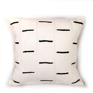 Tonga Pillow Cover - Black Dashes