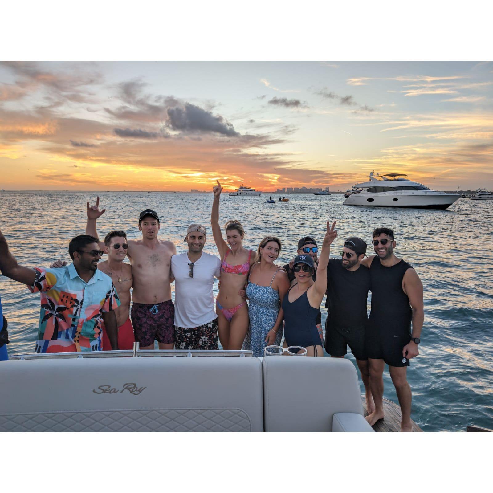 The best weekend in Miami celebrating our engagement!