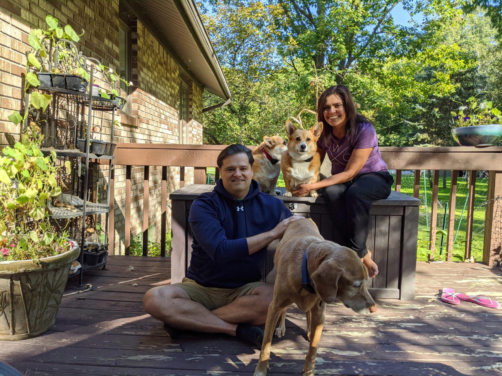 Our little family! Tan became our little guardian angel in September of 2020.