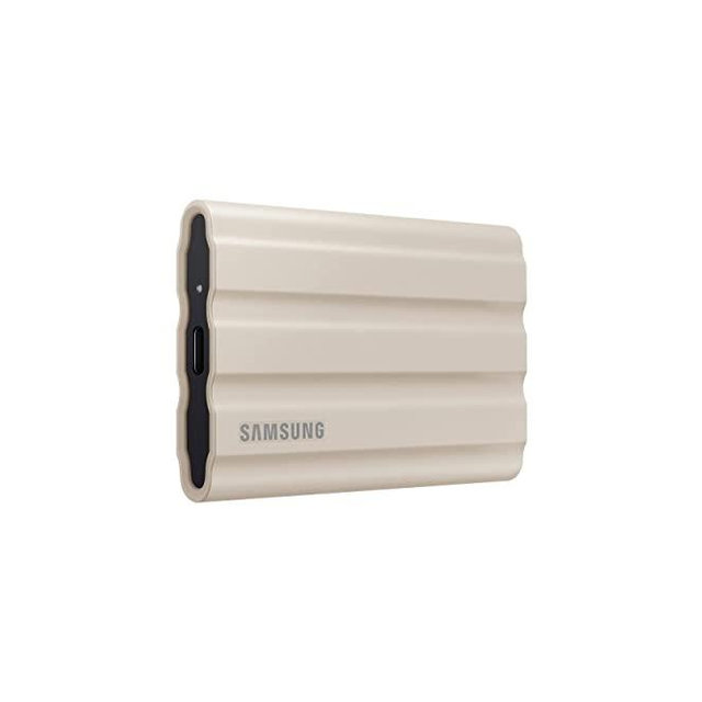 SAMSUNG T7 Shield Portable Solid State Drive USB 3.2 1TB, IP65 Water Resistant, External SSD Compatible with PC / Mac / Android / Gaming Consoles, MUPE1T0K/AM, 2022, Beige