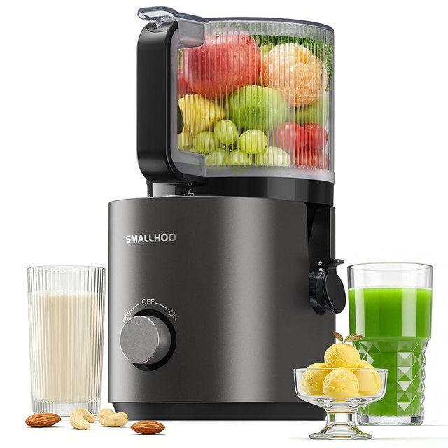 3-in-1 Juicer Machines, Cold Press Juicer 7“ Large Chute & 120oz – for Whole Vegetables & Fruits, High Juice Yield | Nut Milk | Natural Sorbet, Sliver