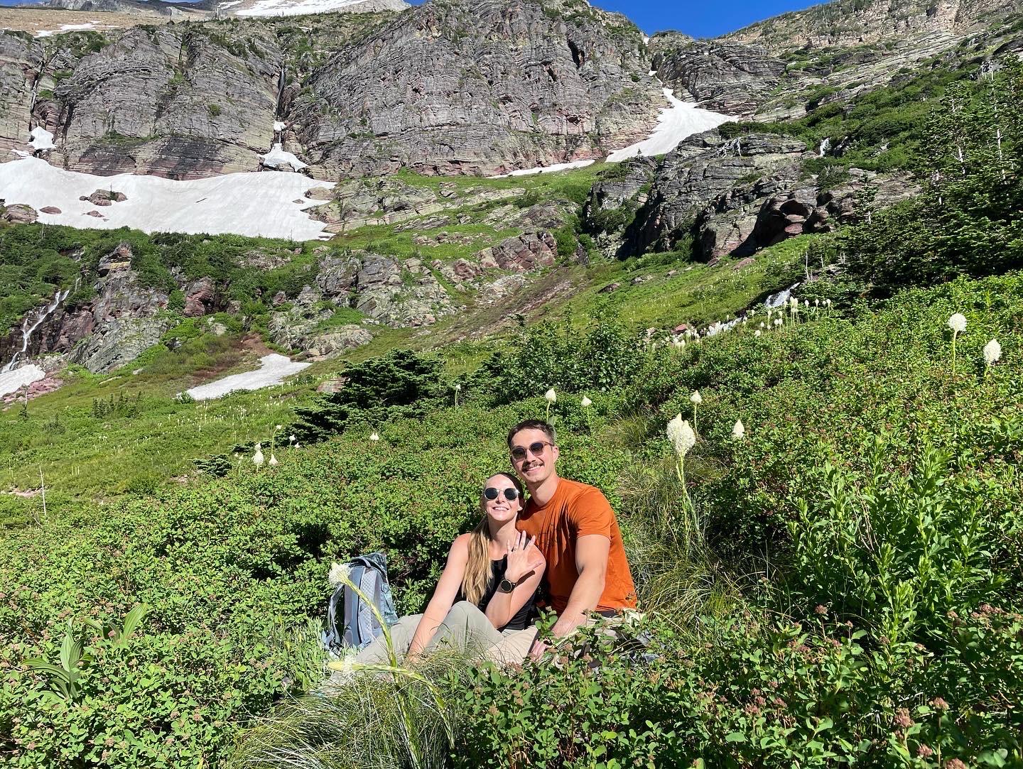 Chris asked Taylor to marry him in this alpine meadow.
