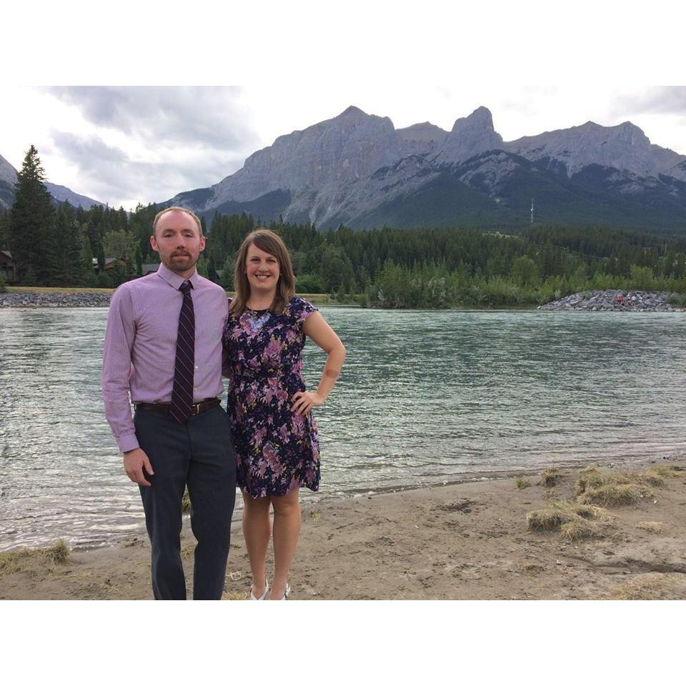 At a friend's wedding in Canada.