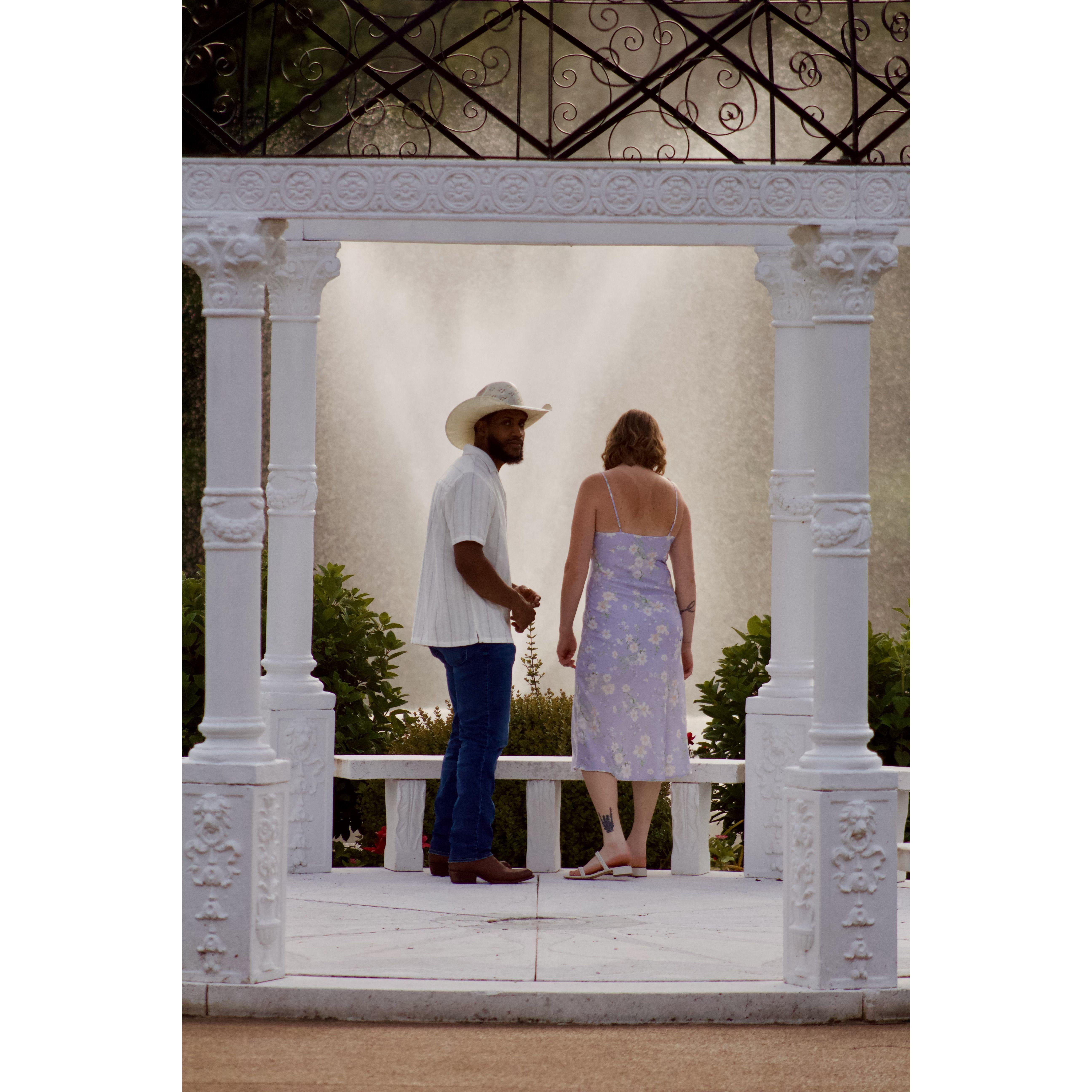 Ryan "casually" checking to see if everything was ready