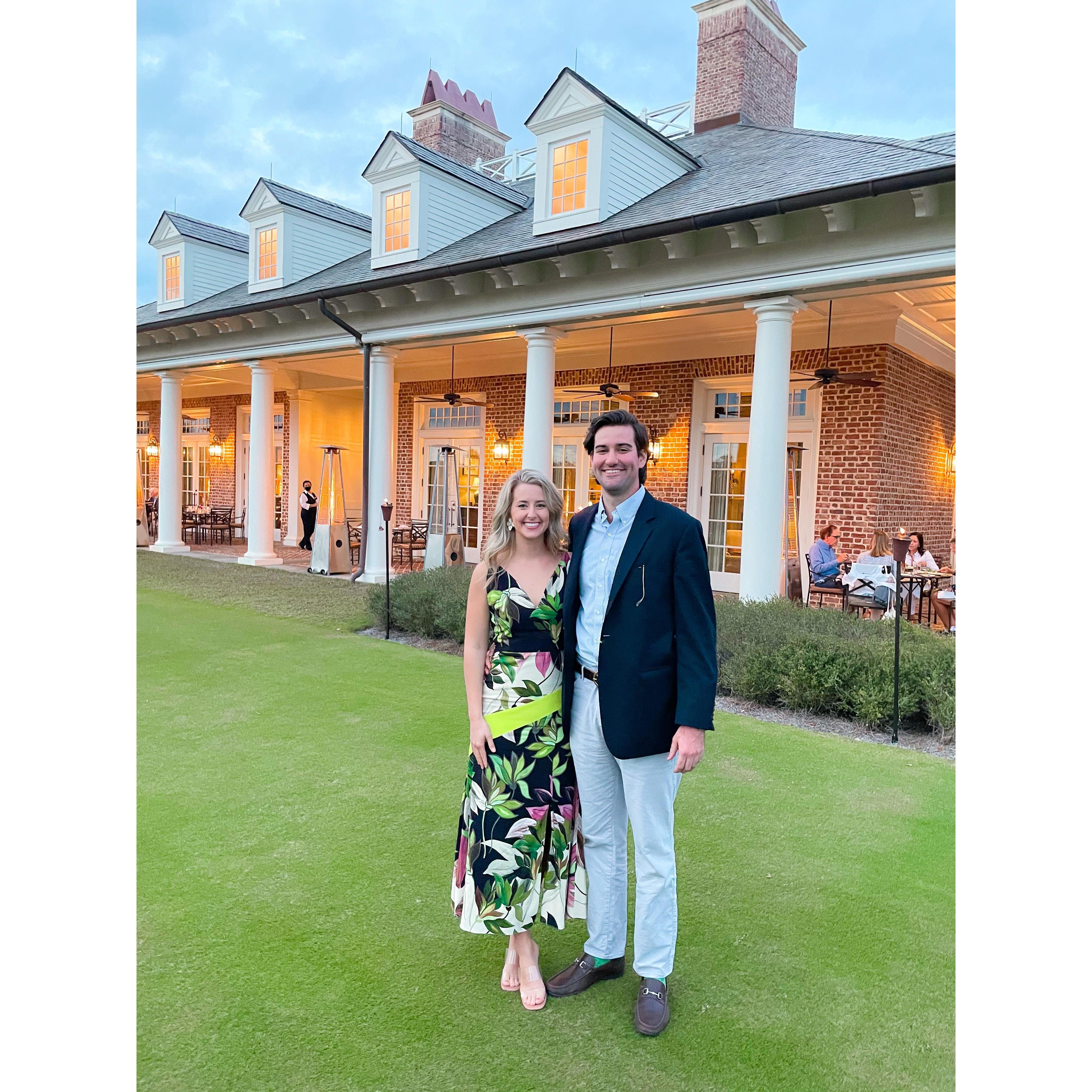 One of our planning trips to the Old Collier Golf Club for the wedding!