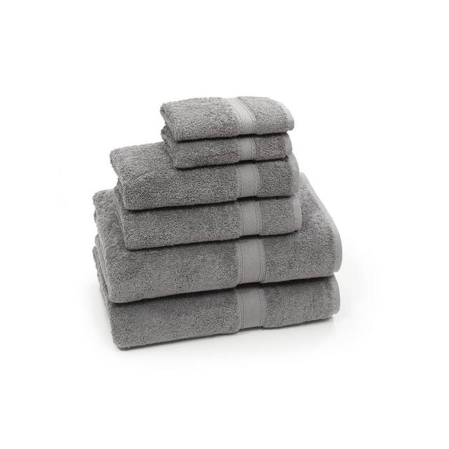 6pc Sinemis Turkish Bath Towel Set Dark Gray - Linum Home Textiles