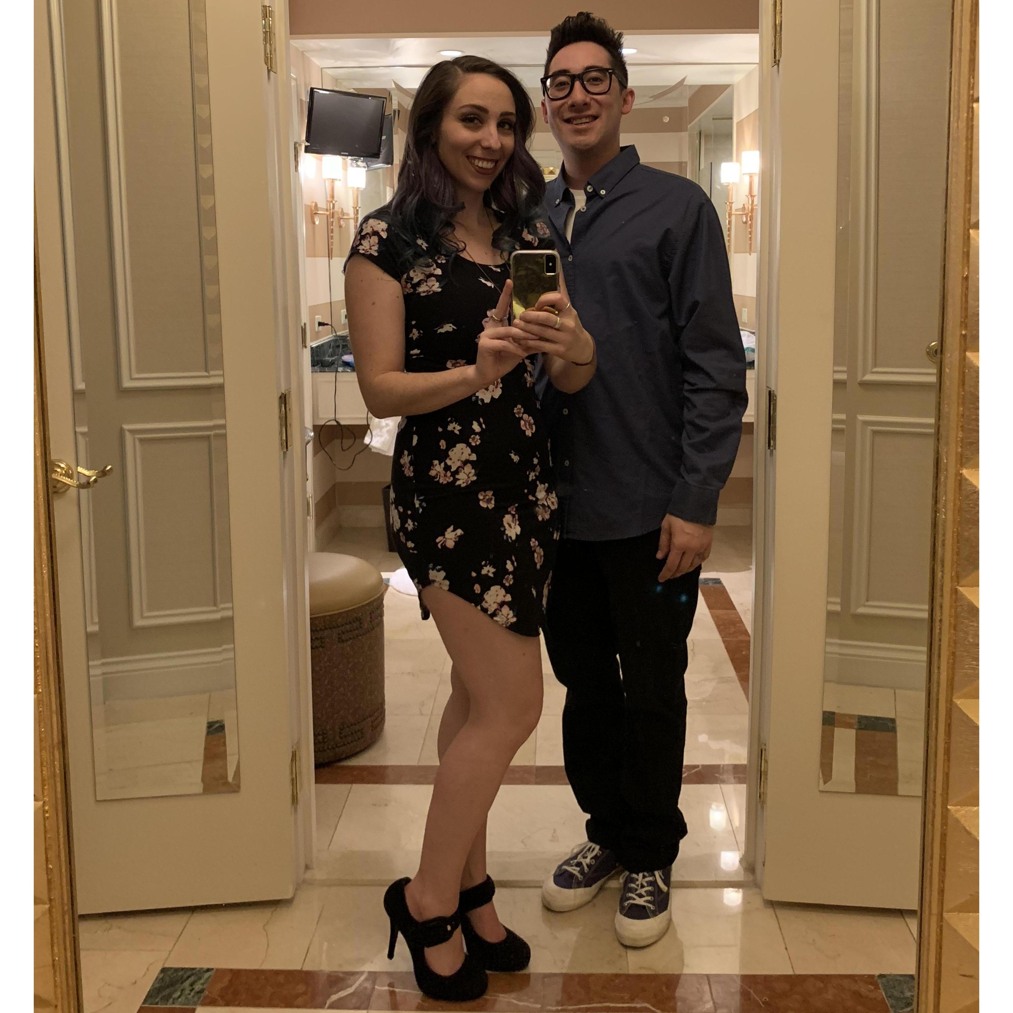 Our first solo trip to Vegas.