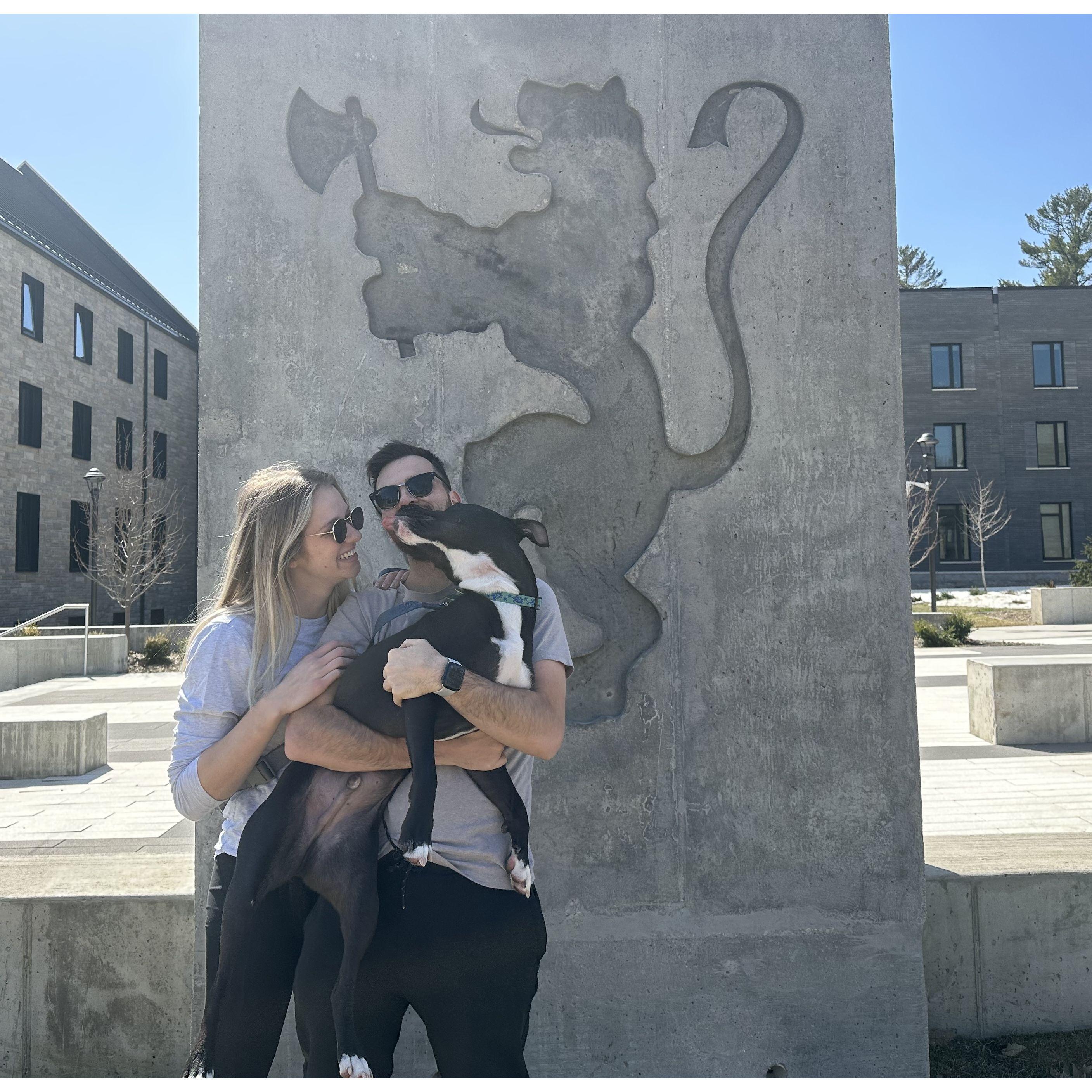 took enzo to visit the place where it all started! maybe he'll be an ole someday, too :)