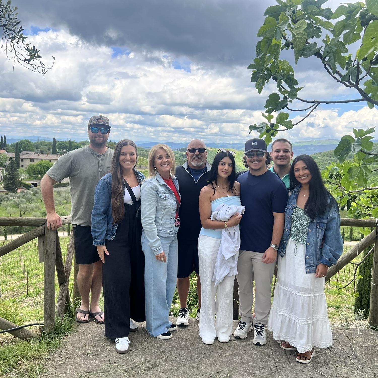 Trip to Tuscany celebrating Ethan’s college graduation