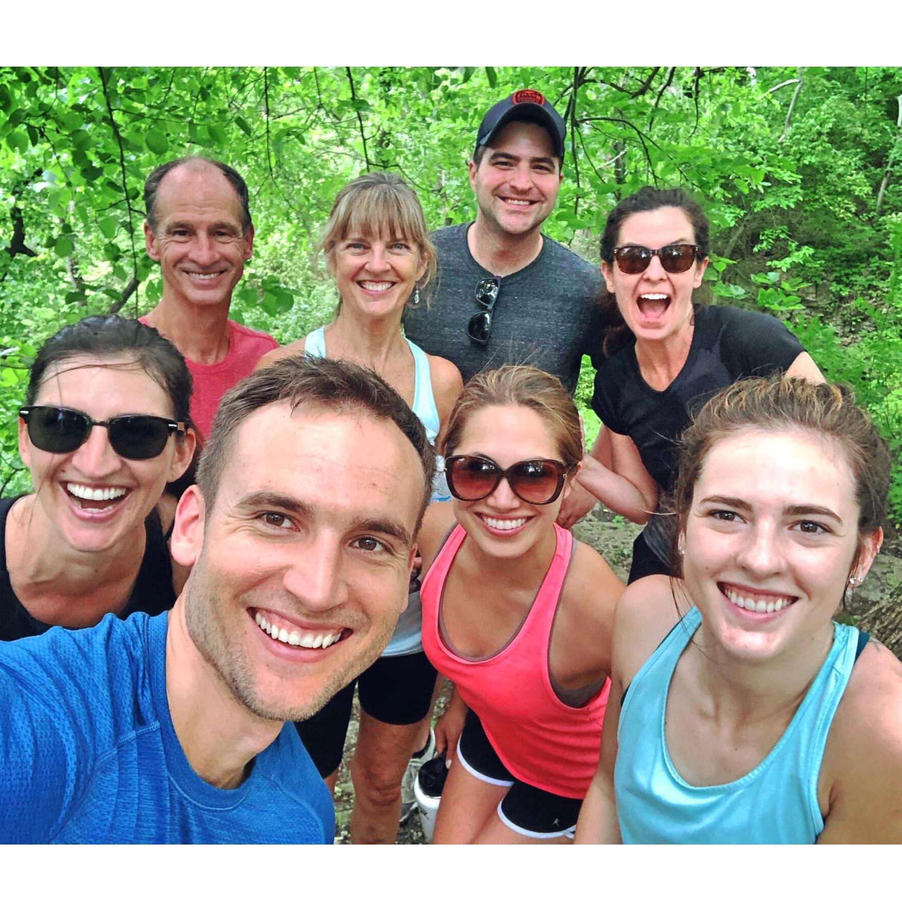 Boston family hike after Kyle & Natalie's wedding