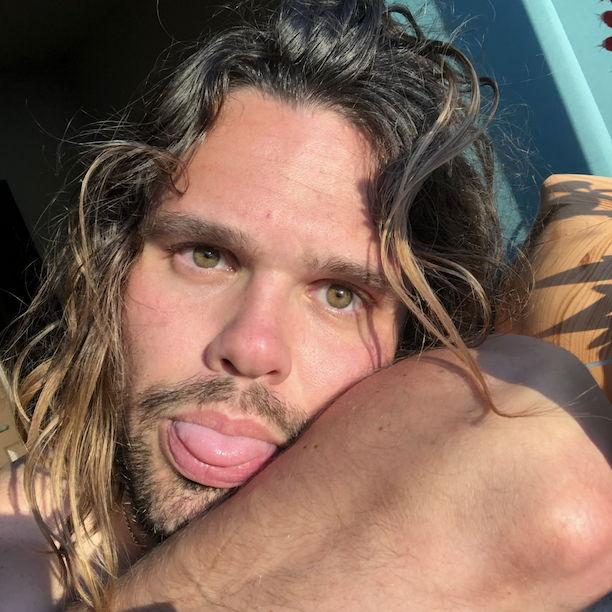 Another early dating selfie. Tarzan man of my dreams