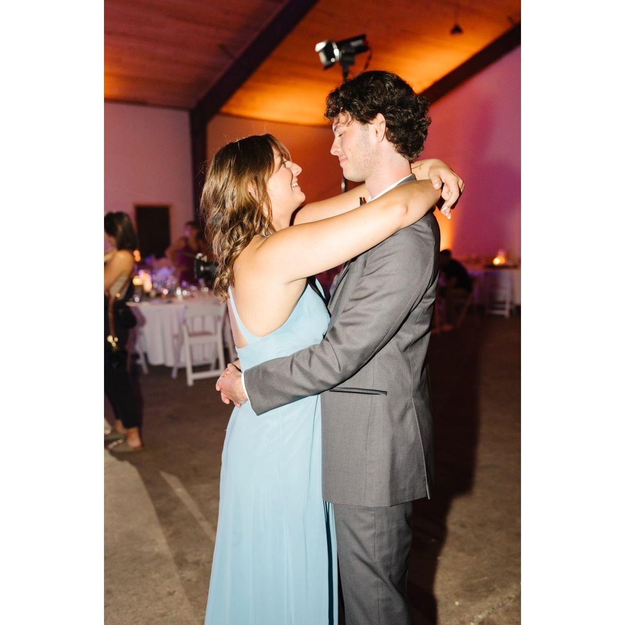 Our "first dance", completely unaware of the journey ahead of us!