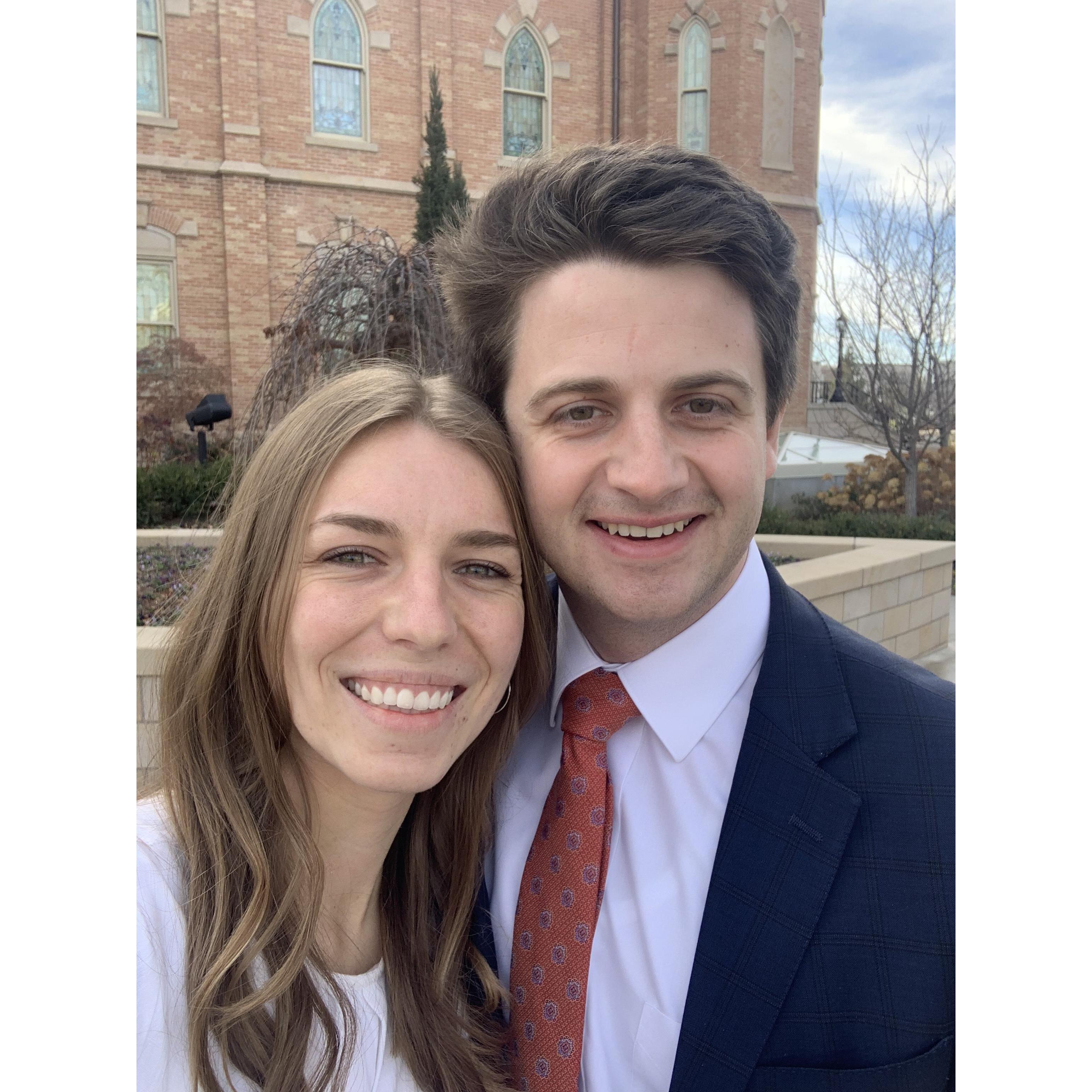 Elijah visited Utah over the holidays and we enjoyed spending time with family and friends, attending the Provo City Center Temple, and going on real dates again
