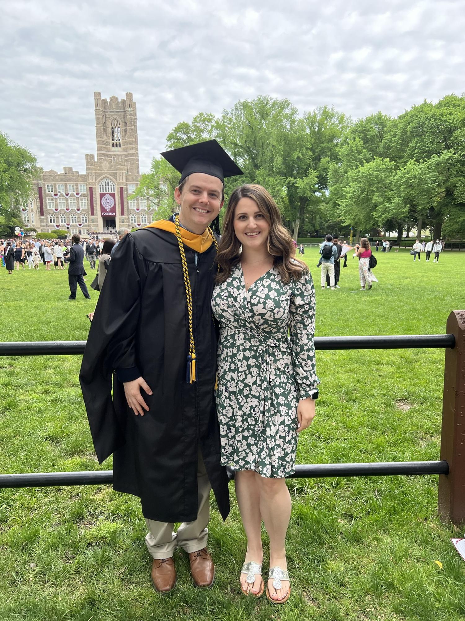 Dan graduates with his Masters from Fordham University in May of 2022.