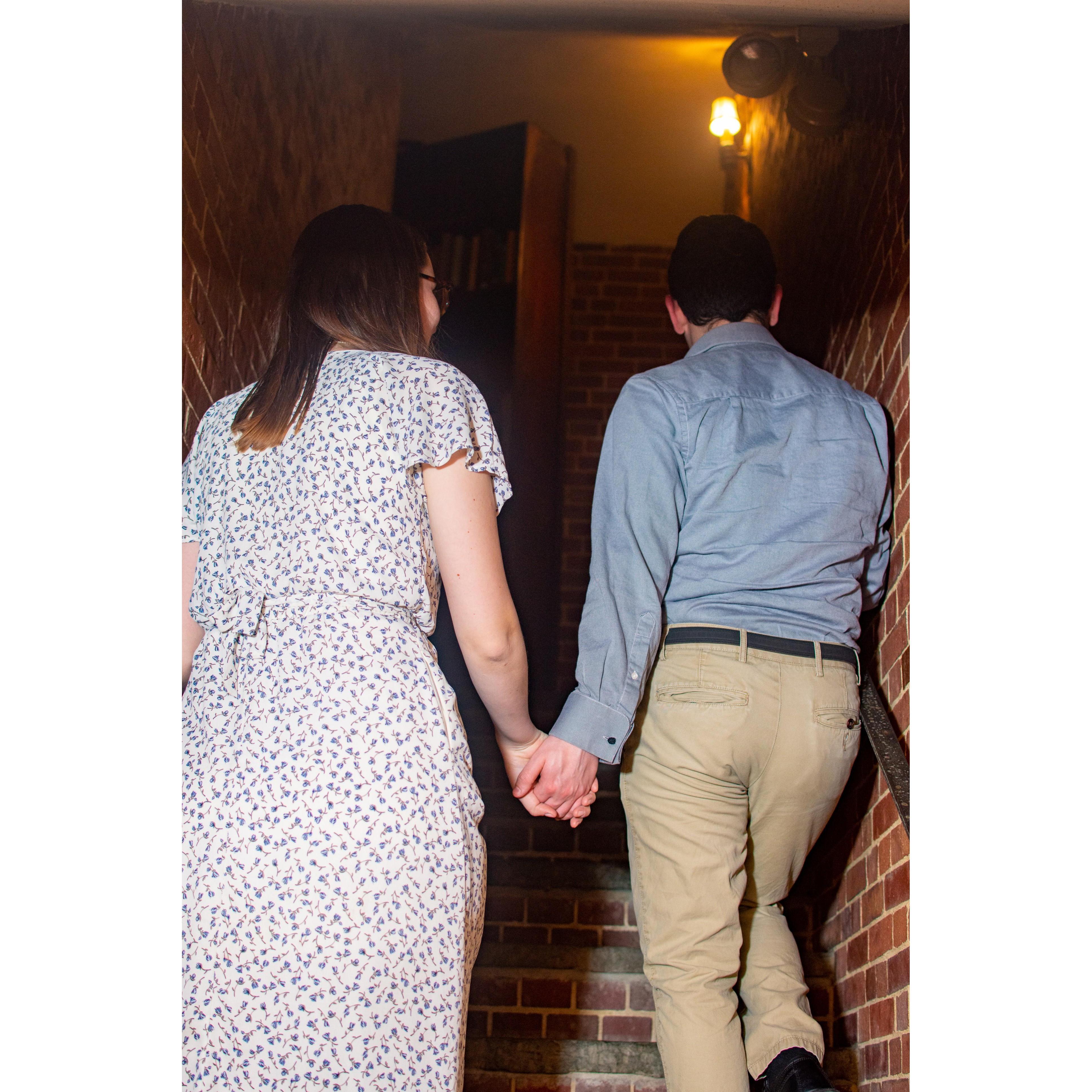 This is one of our wonderful engagement photos!