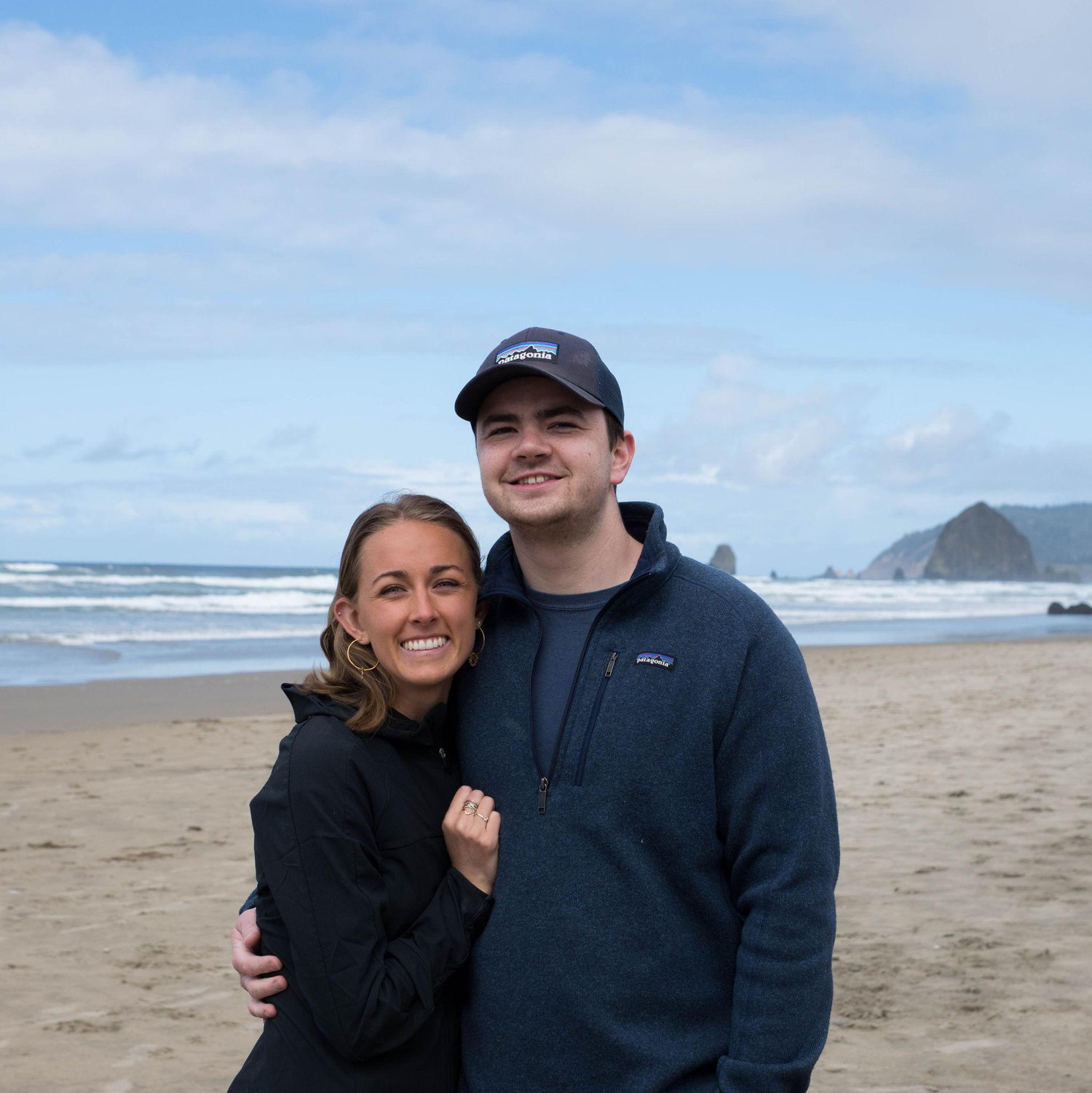 March 2020: Our first trip together! We went to Cannon Beach and were evacuated due to Covid. It was fun for the short time we were there!