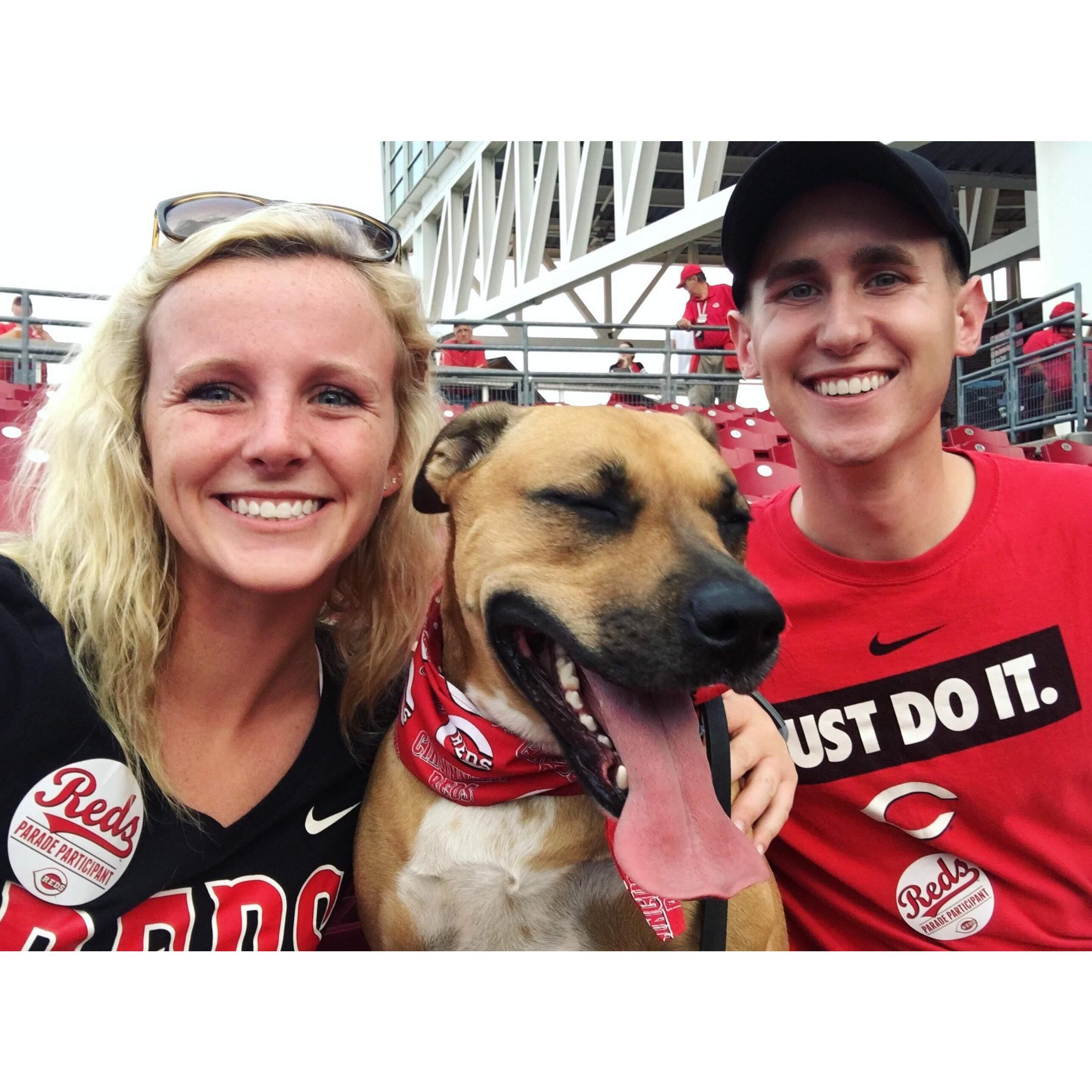 Reds game with Porsche