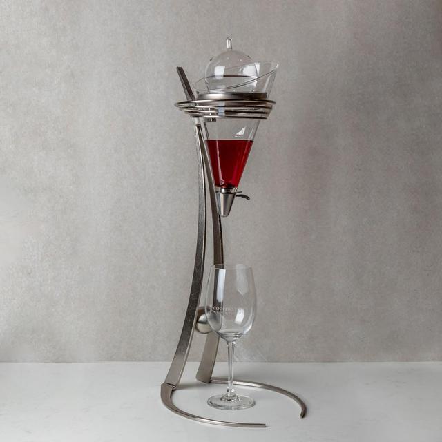 Cooper's Hawk Gemini Decanter Silver